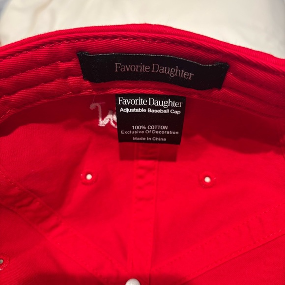 Favorite Daughter Red Baseball Cap - Picture 6 of 6